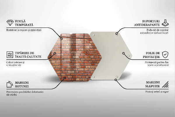 Glas Ceranfeldabdeckung Backsteinmauer