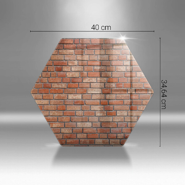 Glas Ceranfeldabdeckung Backsteinmauer