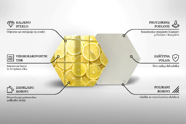 Glas Ceranfeldabdeckung Zitronenfrucht