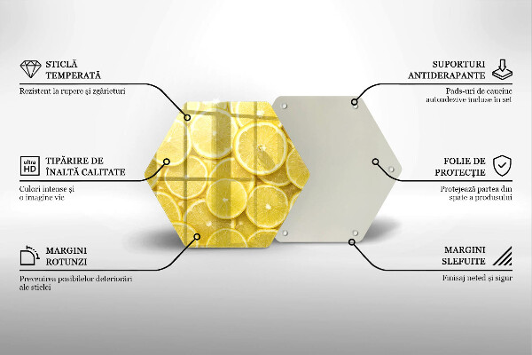 Glas Ceranfeldabdeckung Zitronenfrucht