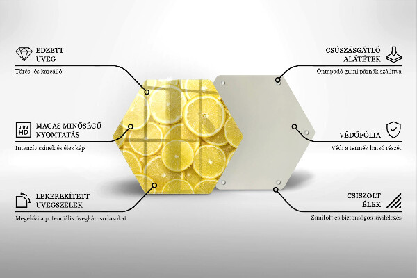 Glas Ceranfeldabdeckung Zitronenfrucht