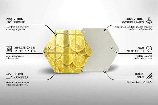 Glas Ceranfeldabdeckung Zitronenfrucht