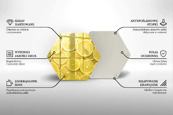 Glas Ceranfeldabdeckung Zitronenfrucht