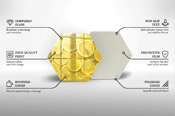 Glas Ceranfeldabdeckung Zitronenfrucht
