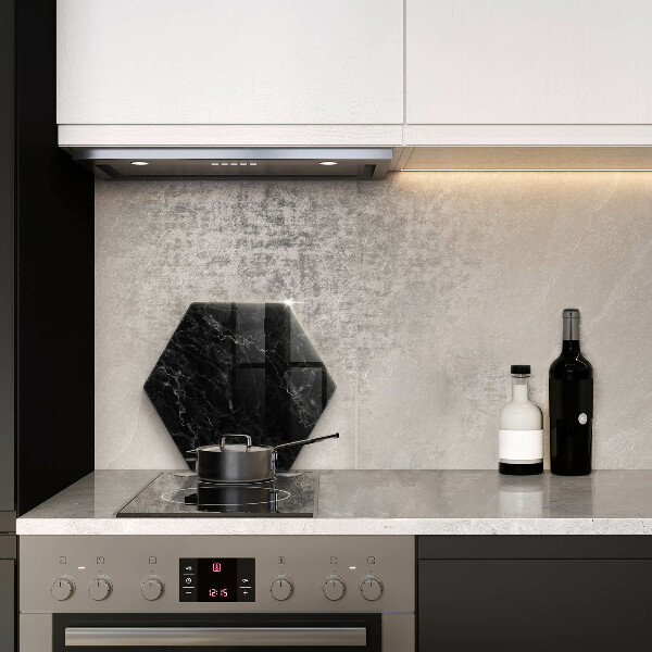 Glas Ceranfeldabdeckung Eleganter Marmor