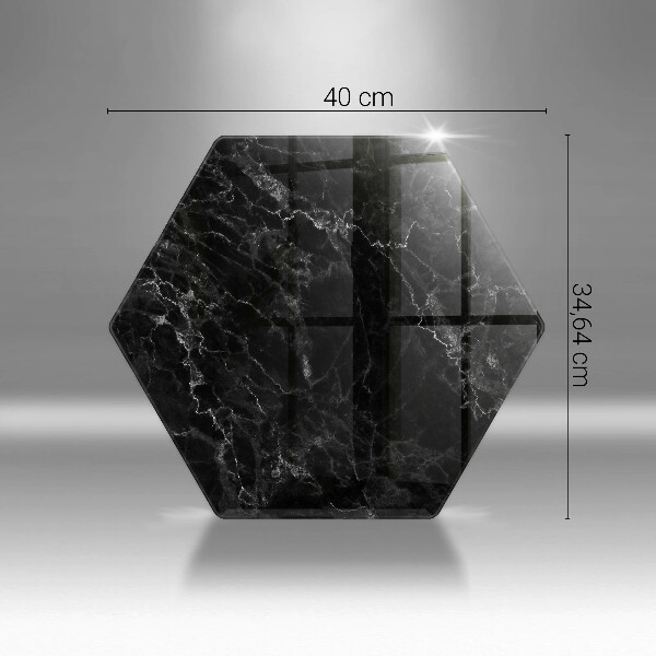 Glas Ceranfeldabdeckung Eleganter Marmor