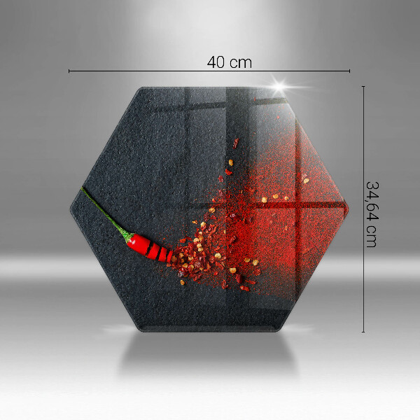 Glas Ceranfeldabdeckung Chilischote