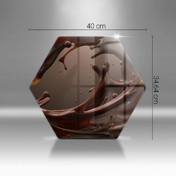 Glas Herdabdeckplatte Flüssige Schokolade