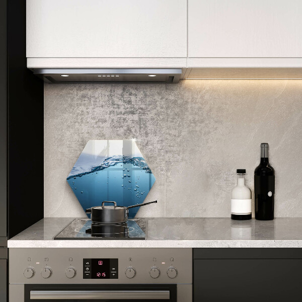 Glas Herdabdeckplatte Blaues Wasser