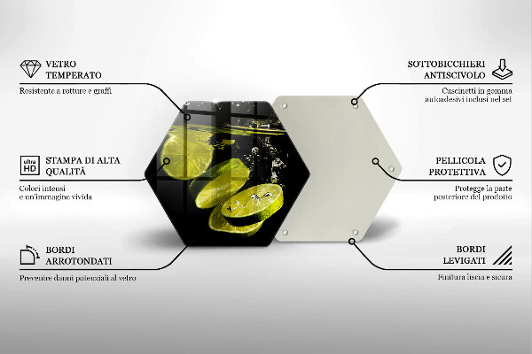 Glas Herdabdeckplatte Limetten im Wasser