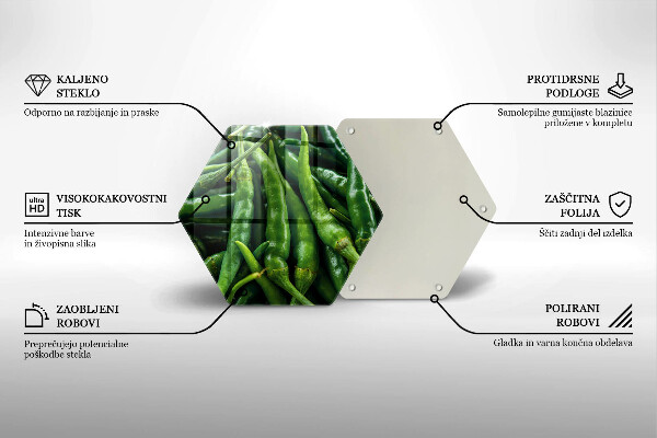 Glas Herdabdeckplatte Erbsenschoten