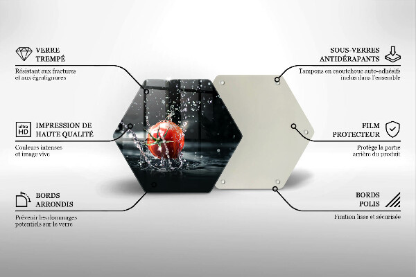 Glas Herdabdeckplatte Tomate in Wasser