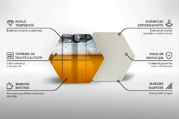 Glas Herdabdeckplatte Bierschaum trinken