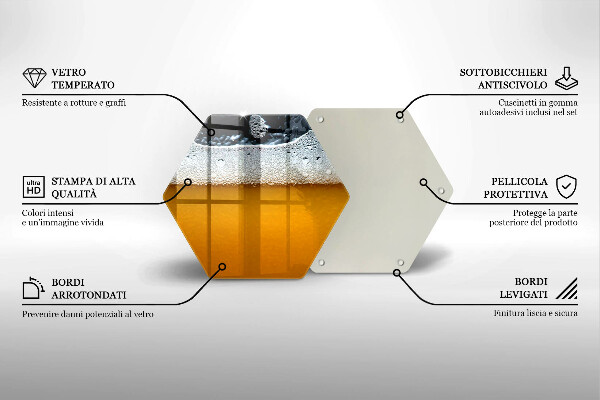 Glas Herdabdeckplatte Bierschaum trinken