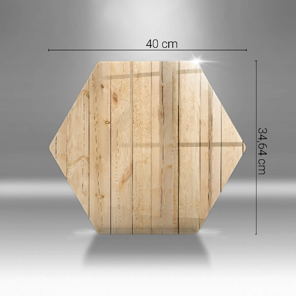 Glas Herdabdeckplatte Zarte Holzbretter