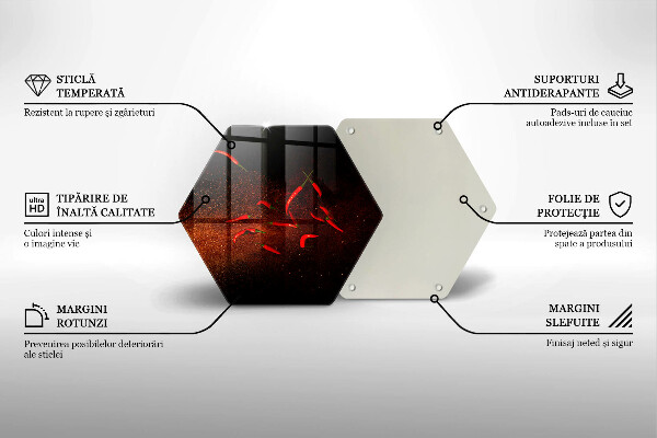 Glas Herdabdeckplatte Scharfe Chilischoten