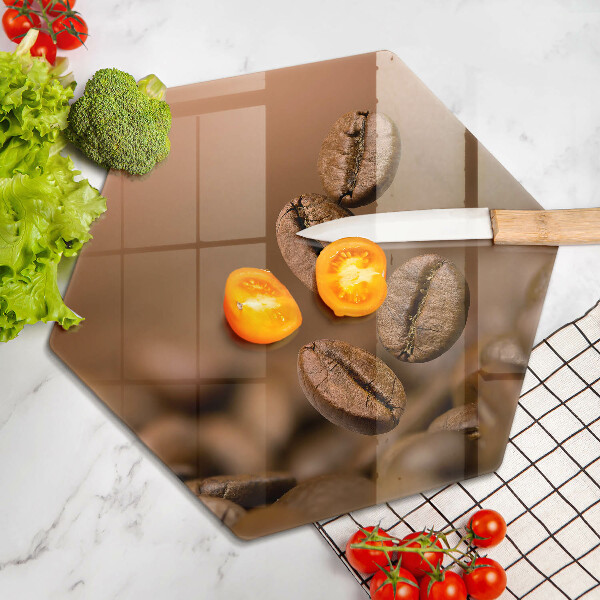 Glas Herdabdeckplatte Kaffeebohnen