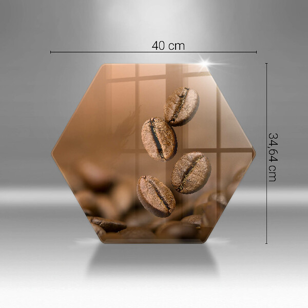 Glas Herdabdeckplatte Kaffeebohnen