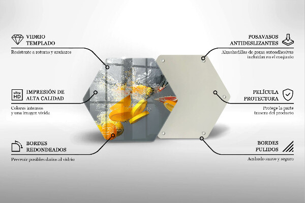 Glas Herdabdeckplatte Zitronen im Wasser
