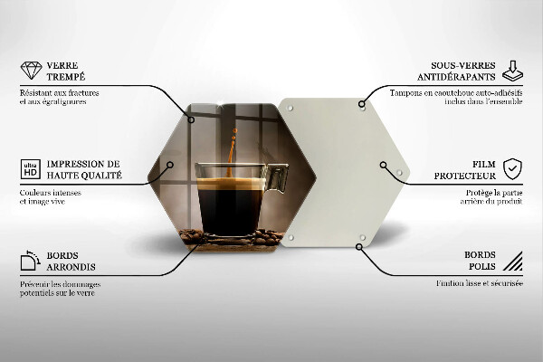 Glas Herdabdeckplatte Glas und Kaffeebohnen