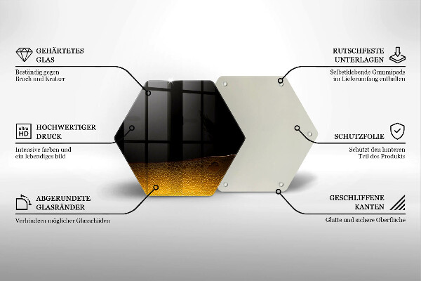 Glas Herdabdeckplatte Kohlensäurehaltiges Bier