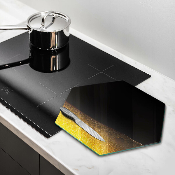 Glas Herdabdeckplatte Kohlensäurehaltiges Bier