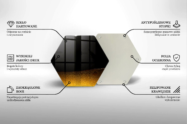 Glas Herdabdeckplatte Kohlensäurehaltiges Bier