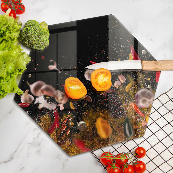 Glas Herdabdeckplatte Scharfe Gewürze