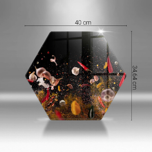 Glas Herdabdeckplatte Scharfe Gewürze