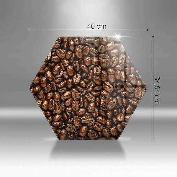 Glas Herdabdeckplatte Kaffeebohnen