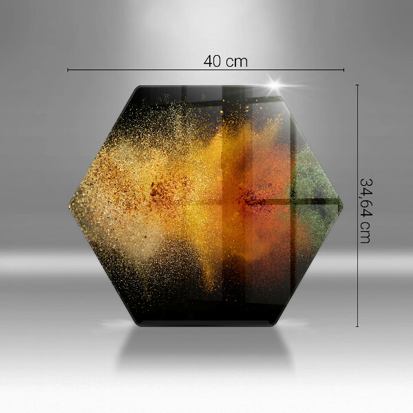 Glas Herdabdeckplatte Bunte Gewürze