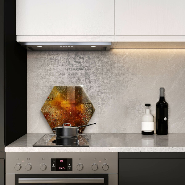 Glas Herdabdeckplatte Bunte Gewürze