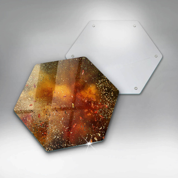 Glas Herdabdeckplatte Bunte Gewürze