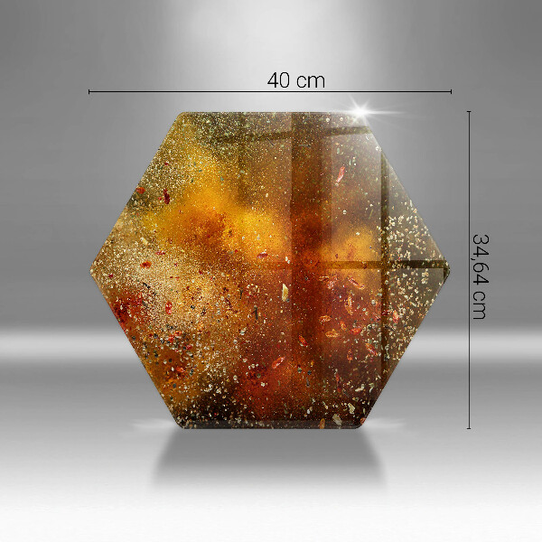 Glas Herdabdeckplatte Bunte Gewürze