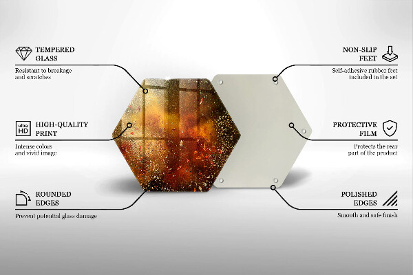 Glas Herdabdeckplatte Bunte Gewürze