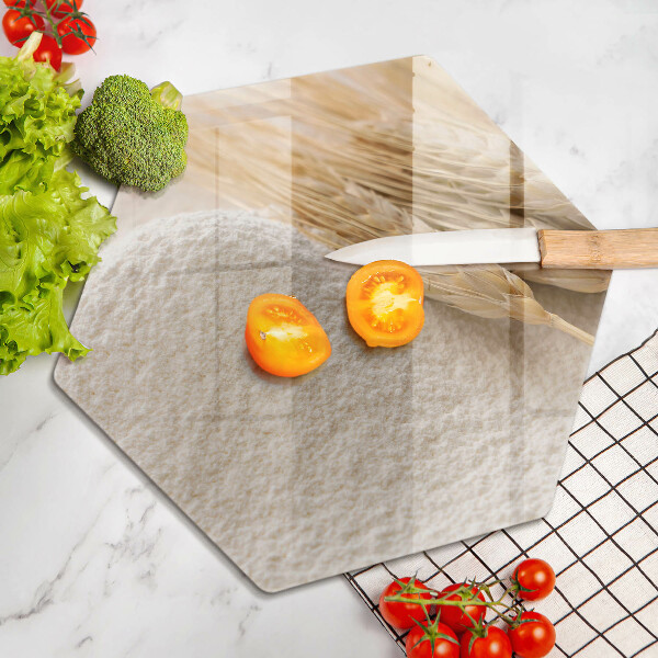 Glas Herdabdeckplatte Mehl und Ähren