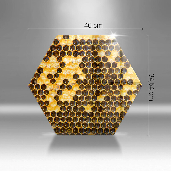 Glas Herdabdeckplatte Bienenwabe