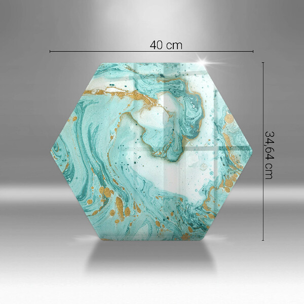 Glas Herdabdeckplatte Blaue Abstraktion