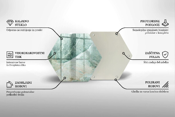 Glas Herdabdeckplatte Steinstruktur