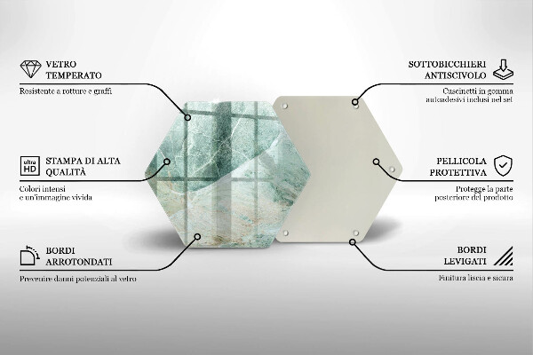 Glas Herdabdeckplatte Steinstruktur