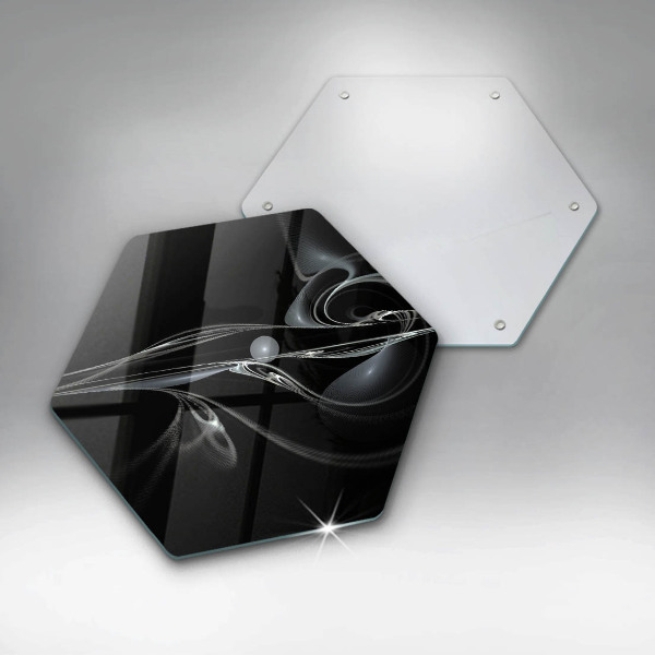 Glas Herdabdeckplatte Moderne Abstraktion