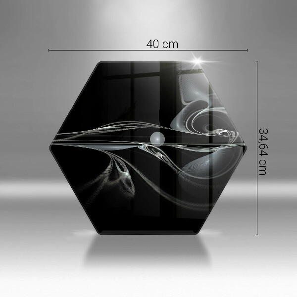 Glas Herdabdeckplatte Moderne Abstraktion