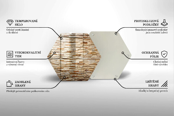 Glas Herdabdeckplatte Textur von dekorativen Steinen