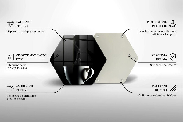 Glas Herdabdeckplatte Eine Tasse Tee
