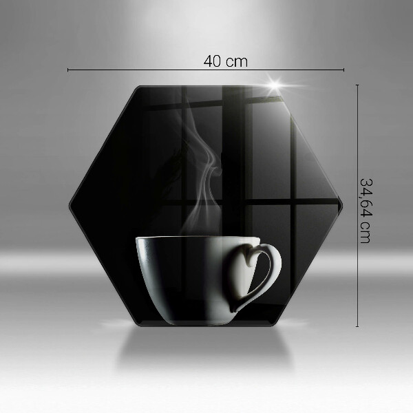 Glas Herdabdeckplatte Eine Tasse Tee