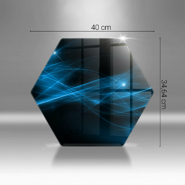 Glas Herdabdeckplatte Abstrakter blauer Rauch