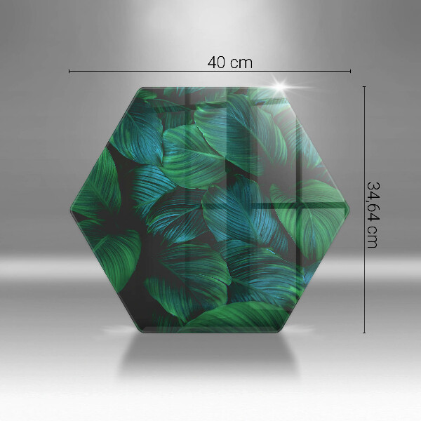 Glas Ceranfeldabdeckung Dschungelblätter