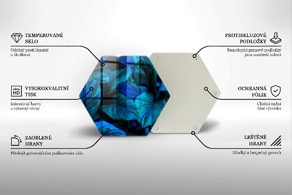 Glas Ceranfeldabdeckung Blätter der Dschungelvegetation
