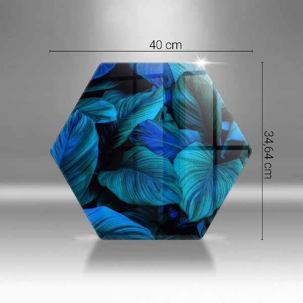 Glas Ceranfeldabdeckung Blätter der Dschungelvegetation