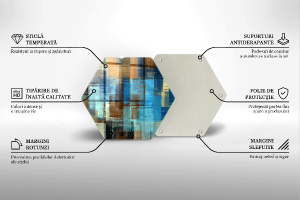 Glas Ceranfeldabdeckung Gemalter Hintergrund